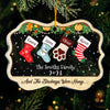Family Is The Greatest Christmas Gift - Family Personalized Custom Ornament - Acrylic Benelux Shaped - Christmas Gift For Family Members
