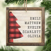 The Right Mix Of Chaos And Love - Family Personalized Custom Ornament - Wood Custom Shaped - Christmas Gift For Family Members