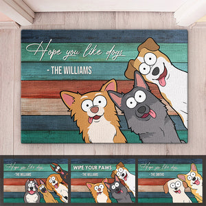 Wipe Your Paws - Dog Personalized Custom Home Decor Decorative Mat - Gift For Pet Owners, Pet Lovers