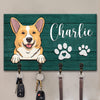 Life Is Better With Fur Babies - Dog Personalized Custom Home Decor Rectangle Shaped Key Hanger, Key Holder - House Warming Gift For Pet Owners, Pet Lovers