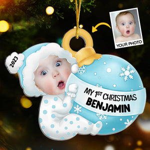 Custom Photo You Are My Perfect Gift This Christmas - Family Personalized Custom Ornament - Acrylic Custom Shaped - Christmas Gift For Baby Kids, Newborn Baby