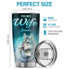 Meeting You Was A Fate To My Wife - Couple Personalized Custom Tumbler - Gift For Husband Wife, Anniversary
