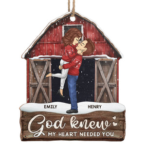 You're My End And My Beginning - Couple Personalized Custom Ornament - Wood Custom Shaped - Christmas Gift For Husband Wife, Anniversary