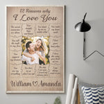 Custom Photo The Sweet Memories We Share - Couple Personalized Custom Vertical Poster - Gift For Husband Wife, Anniversary