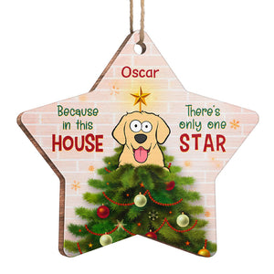 We Woof You A Hairy Christmas - Dog Personalized Custom Ornament - Wood Star Shaped - Christmas Gift For Pet Owners, Pet Lovers