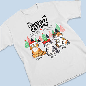 Meowy Christmas And Let The Chaos Ensue - Dog & Cat Personalized Custom Unisex T-shirt, Hoodie, Sweatshirt - Christmas Gift For Pet Owners, Pet Lovers