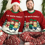 Custom Name Christmas Family Gifts - Personalized Sweatshirt