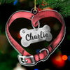 Together Forever Never Apart - Memorial Personalized Custom Ornament - Acrylic Custom Shaped - Christmas Gift, Sympathy Gift For Pet Owners, Pet Lovers