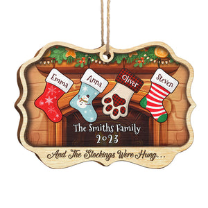 The Joy Of Christmas Is Family - Family Personalized Custom Ornament - Wood Benelux Shaped - Christmas Gift For Family Members