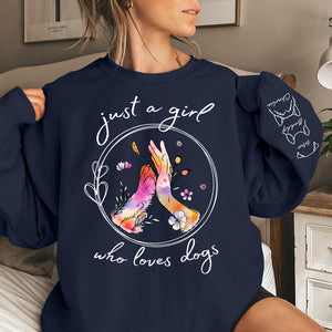 Pawsitive Vibes Only - Dog Personalized Custom Unisex Sweatshirt With Design On Sleeve - Gift For Pet Owners, Pet Lovers