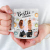 Besties Forever - Bestie Personalized Custom 3D Inflated Effect Printed Mug - Gift For Best Friends, BFF, Sisters