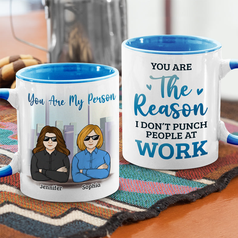 Awesome Coworkers - Coworker Personalized Custom Accent Mug - Gift For Coworkers, Work Friends, Colleagues