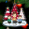 Merry Christmas To My Sweet Little Elf - Family Personalized Custom Ornament - Acrylic Custom Shaped - Christmas Gift For Family Members