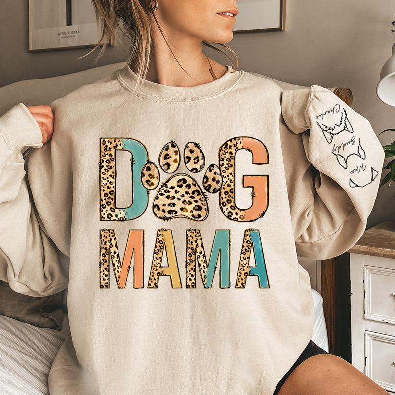 Proud To Be A Fur Mama - Dog & Cat Personalized Custom Unisex Sweatshirt With Design On Sleeve - Gift For Pet Owners, Pet Lovers