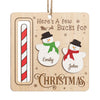 Have A Holly Jolly Christmas - Family Personalized Custom Ornament, Money Holder - Wood Custom Shaped - Christmas Gift For Family Members