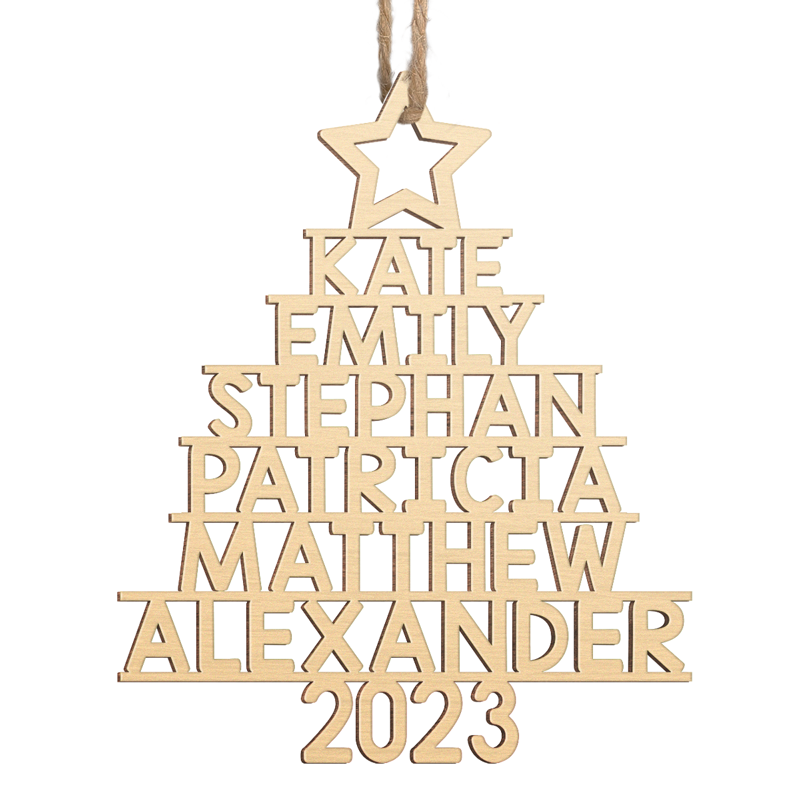 Personalized White Wood Ornaments - Christmas Ornament – The