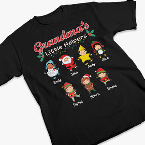 Grandma's Little Helpers - Family Personalized Custom Unisex T-shirt, Hoodie, Sweatshirt - Christmas Gift For Mom, Grandma