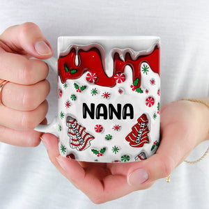 Hot Chocolate And Christmas Movies - Family Personalized Custom 3D Inflated Effect Printed Mug - Christmas Gift For Family Members