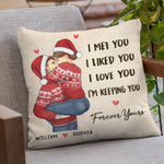 Custom Christmas Couple Gifts - Personalized Pillow