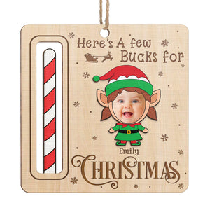 Custom Photo Gifts Of Time And Love - Family Personalized Custom Ornament, Money Holder - Wood Custom Shaped - Christmas Gift For Baby Kids, Family Members