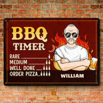Keep Calm, It's BBQ Time - Family Personalized Custom Home Decor Metal Sign - Father's Day, House Warming Gift For Dad
