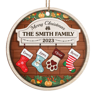 Our First Christmas as Grandparents 2023 Wreath Wood Ornament personalized  Gifts, Custom Message, Christmas, Holiday, Stocking Stuffers 