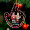 Love At First Swipe - Couple Personalized Custom Ornament - Acrylic Custom Shaped - Christmas Gift For Husband Wife, Anniversary