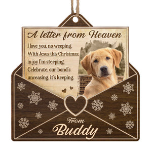 Custom Photo I Love You All Dearly - Memorial Personalized Custom Ornament - Wood Custom Shaped - Christmas Gift, Sympathy Gift For Pet Owners, Pet Lovers