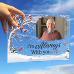 Custom Photo Winter Cardinal Keepsake - Personalized Acrylic Plaque