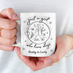 Just A Girl Who Loves Dogs - Dog Personalized Custom 3D Inflated Effect Printed Mug - Gift For Pet Owners, Pet Lovers