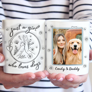 Custom Photo A Dog Will Teach You Unconditional Love - Dog Personalized Custom 3D Inflated Effect Printed Mug - Gift For Pet Owners, Pet Lovers