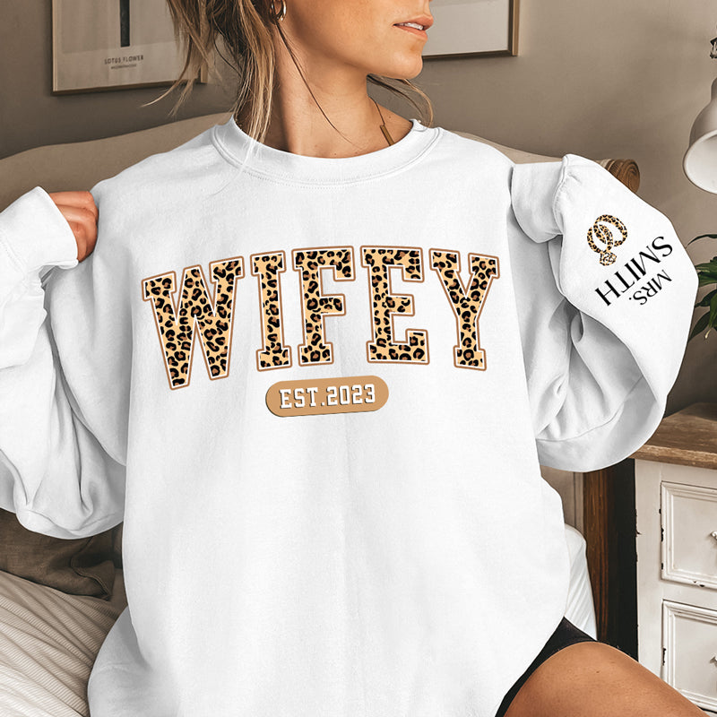 Happy hot sale wifey sweatshirt