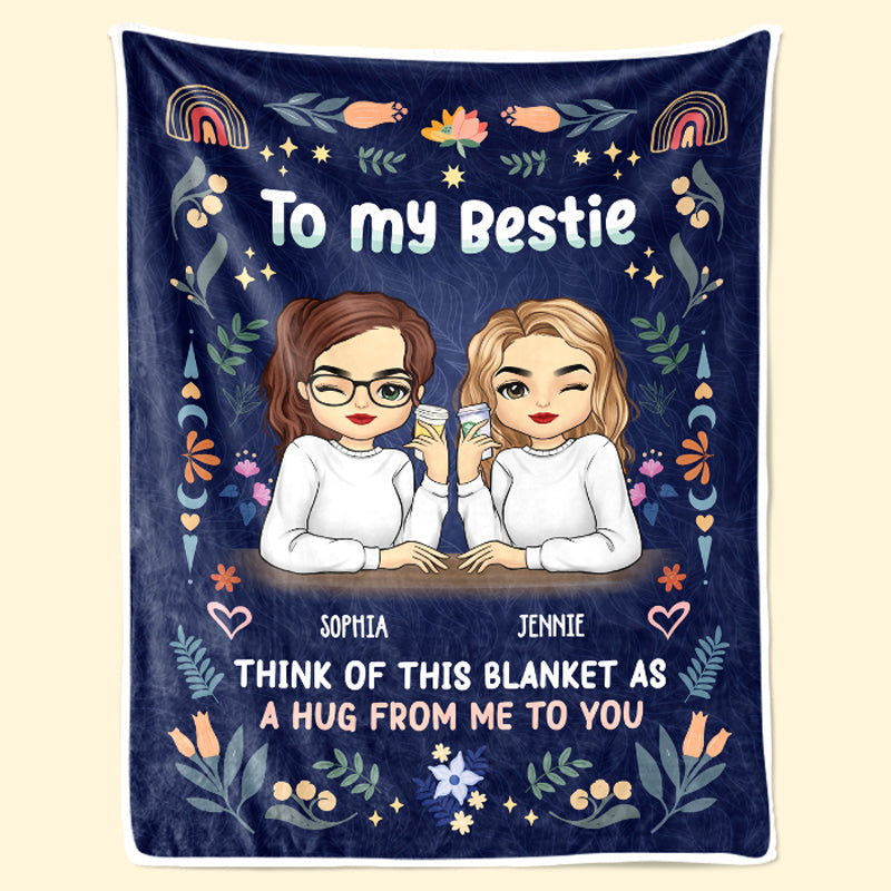 We Are Best Friends - Bestie Personalized Custom Blanket - Christmas Gift For Best Friends, BFF, Sisters