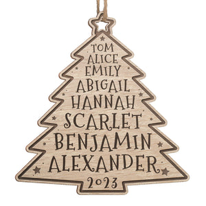 Christmas Brings Family And Friends Together - Family Personalized Custom Ornament - Wood Custom Shaped - Christmas Gift For Family Members