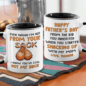 My Amazing Step Dad - Family Personalized Custom Accent Mug - Father's Day, Birthday Gift For Dad