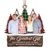 Siblings Custom Photo Warm Winter Wishes - Family Personalized Custom Ornament - Wood Custom Shaped - Christmas Gift For Siblings, Brothers, Sisters, Cousins, Friends