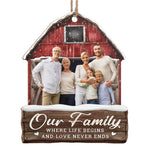 Custom Family Photo Christmas Gifts - Personalized Ornament