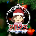 Custom Name Christmas Gifts for Girls - Personalized Ornament