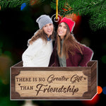 Custom Photo Christmas Friendship Gifts for Best Friends - Personalized Ornament
