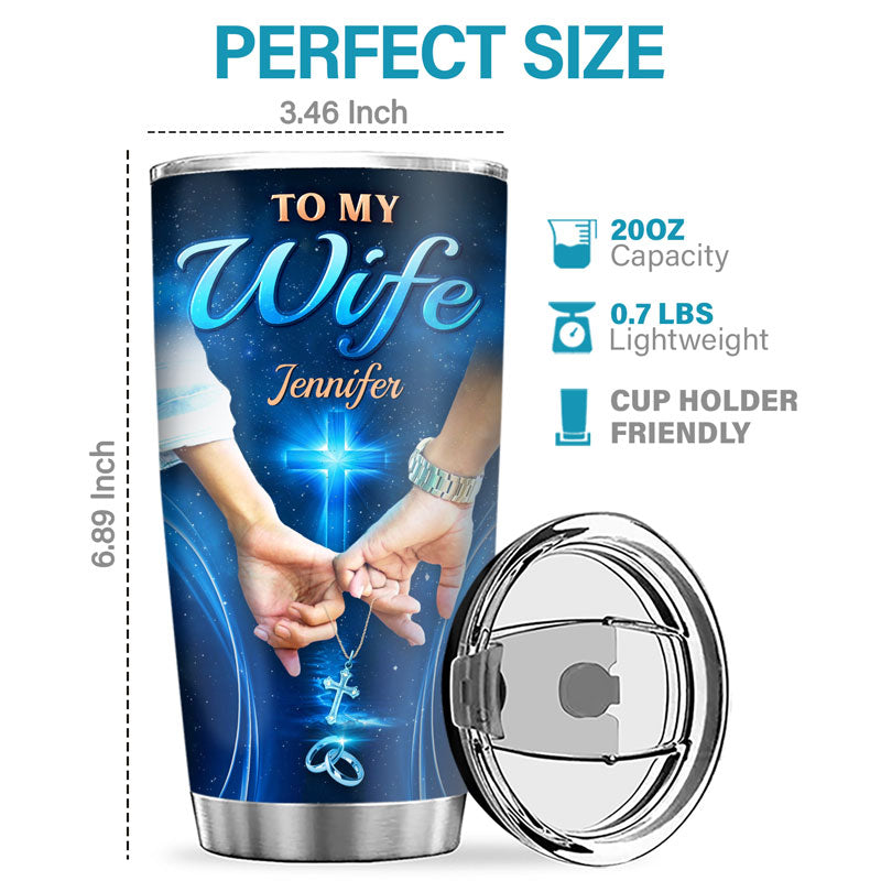 You Are My Destiny There's No Way Back - Couple Personalized Custom Tumbler - Gift For Husband Wife, Anniversary