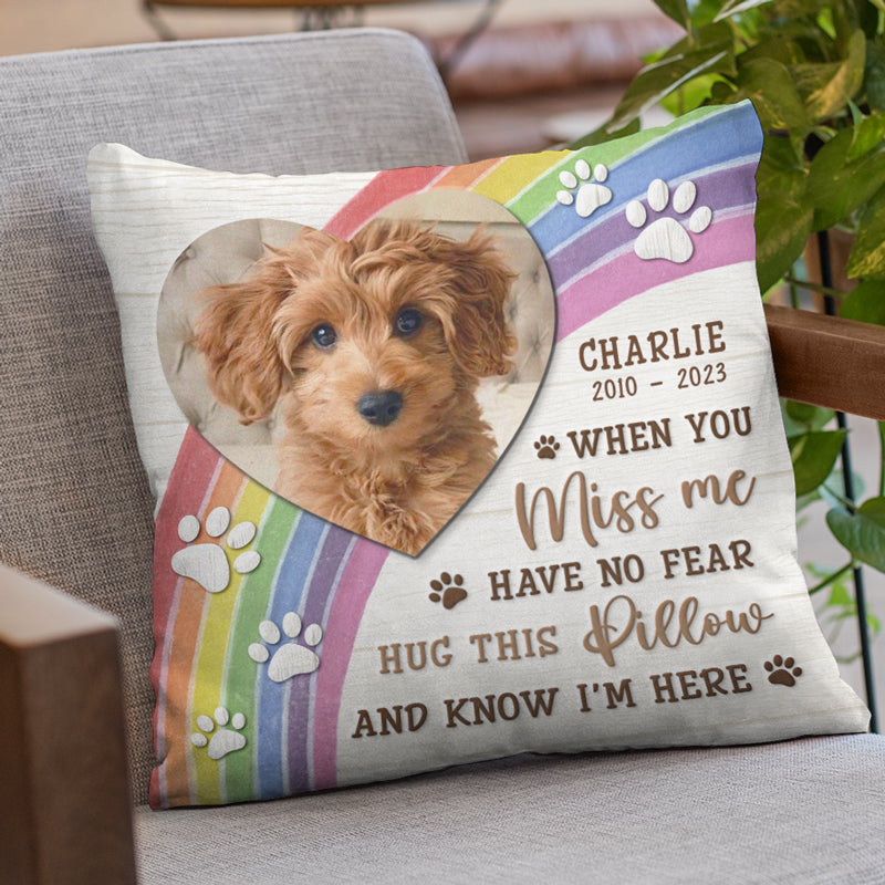 Pawfect House Personalized Pet Memorial Throw Pillow (Insert Included),  Christmas, Birthday Gifts Dog Pillow Pet Memorial, Custom Pillows with