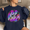 Fur Mama - Dog & Cat Personalized Custom Unisex Sweatshirt With Design On Sleeve - Gift For Pet Owners, Pet Lovers