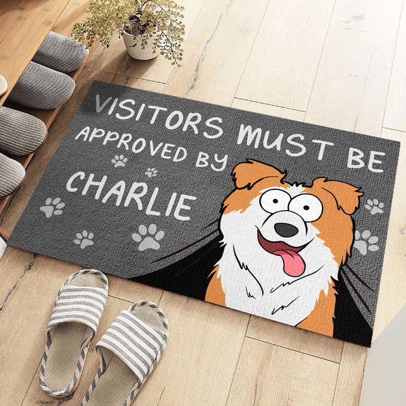 Our Doormat Is Pet Approved - Dog & Cat Personalized Custom Home Decor Decorative Mat - House Warming Gift For Pet Lovers, Pet Owners