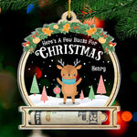 Custom Name Christmas Cash Gift Design - Personalized Ornament