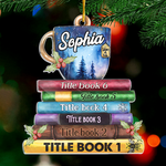 Books Are A Uniquely Portable Magic - Personalized Custom Ornament - Acrylic Custom Shaped - Christmas Gift For Book Lovers