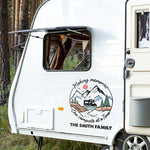 One Campsite At A Time - Camping Personalized Custom RV Decal - Gift For Camping Lovers