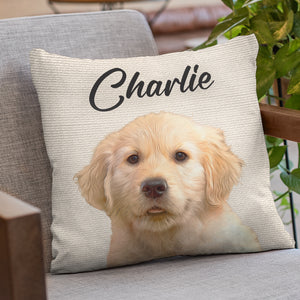 Custom Photo I Love My Dog - Dog & Cat Personalized Custom Pillow - Christmas Gift For Pet Owners, Pet Lovers