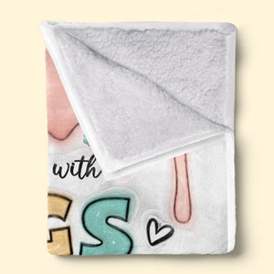 Life Is Better With Dogs - Dog Personalized Custom 3D Inflated Effect Printed Blanket - Gift For Pet Owners, Pet Lovers