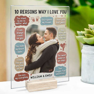 Personalized Couple Sweethearts Lover Hug Kissing Acrylic Plaque Gift For Lover Designed By Jojo Cheer