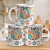 Cat Dad Eat Drink And Be Merry - Dog & Cat Personalized Custom 3D Inflated Effect Printed Mug - Christmas Gift For Pet Owners, Pet Lovers